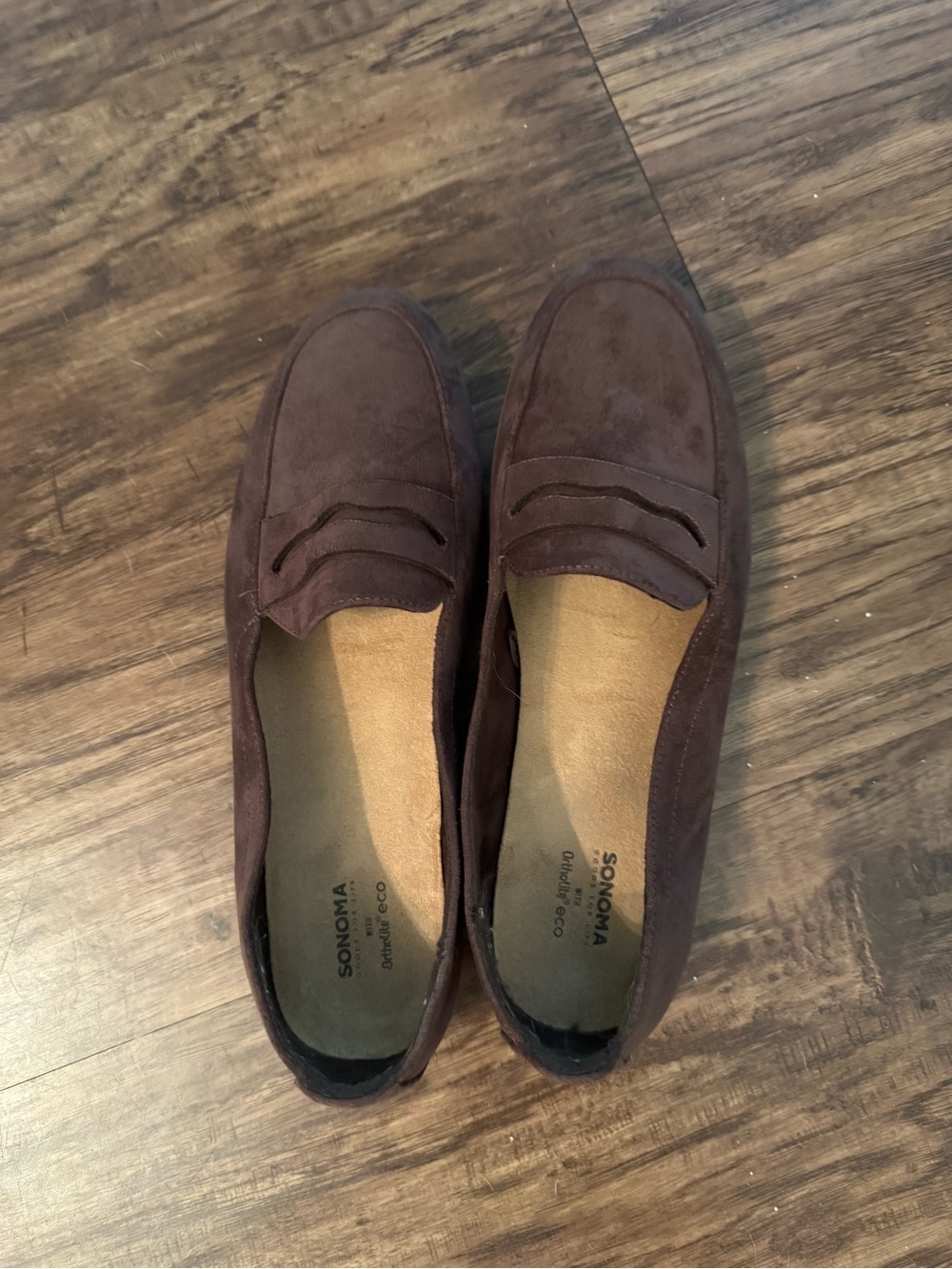 Sonoma Women’s Brown Suede Penny Loafers